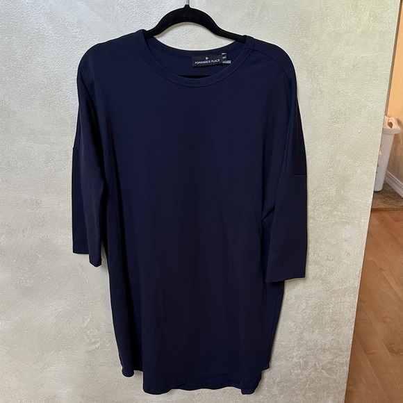 Pomander Place Dresses & Skirts - NWOT Pomander Place Navy Sue Sweatshirt dress xs/s